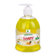 Жидкое мыло "Soapy" Light "Ананас" с дозатором 500мл Clean&Green CG8241