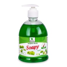 Жидкое мыло "Soapy" Light "Яблоко" с дозатором 500мл Clean&Green CG8062