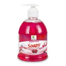 Жидкое мыло "Soapy" Light "Ягодный десерт" с дозатором 500мл Clean&Green CG8244