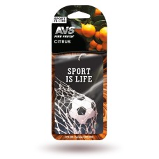 Ароматизатор AVS APS-030 Sport is Life (аром. Citrus/Цитрус) (бумажные)