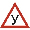 Наклейка НОВИЧОК треуг. "У" ГОСТ (200*200) наруж. (уп. 10 шт) SKYWAY