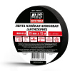 Лента клейкая флисовая (антискрип) AVS SCH-012 19 mm x 15 m (чёрный)