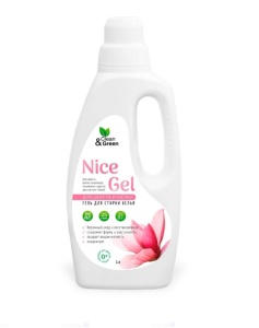 Гель для стирки "Nice Gel" для шерсти и шёлка (концентрат) 1000 мл. (ПЭНД) Clean&Green CG8343