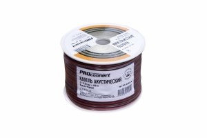 Кабель акустический 2х0,25 мм², красно-черный, 100 м, PROconnect