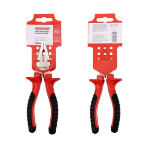 Плоскогубцы комбинированные REXANT 160 мм никелированные, двухкомпонентные рукоятки