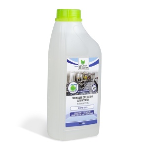 Моющее средство для кухни "Shine-Gel" (антижир, гель) 1 л. Clean&Green CG8060