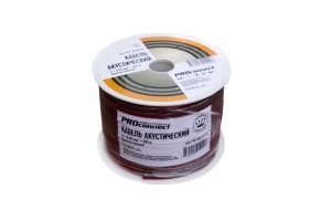 Кабель акустический PROconnect 2х0,35 мм², красно-черный, бухта 100 м