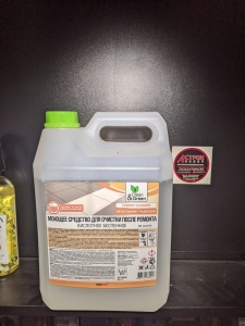 Средство для очистки после ремонта (концентрат, кислотное, беспенное) 5кг Clean&Green CG8044