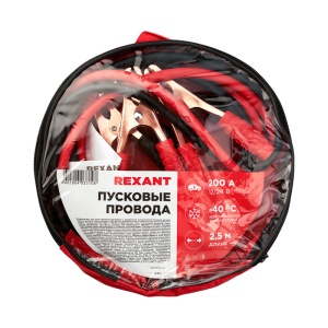 Провода прикуривания 200 Ампер  в чехле на молнии REXANT