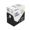 Кабель витая пара UTP 4PR 24AWG, CCA, CAT5e, PVC, внутренний, серый, бухта 305 м PROconnect